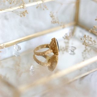 Ananda Soul - From Darkness To Light - Ring - Gold - Labradorite